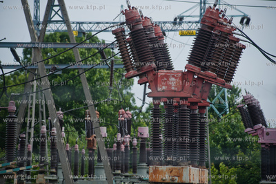 Gdansk. Stacja przekaznikowa firmy Energa Operator,...