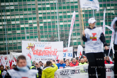 Gdansk. Manifestacja niezadowolonia, zorganizowana...
