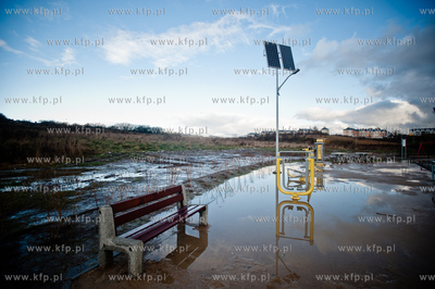 Gdansk. Zbiornik retencyjny Augustowska. Konferencja...