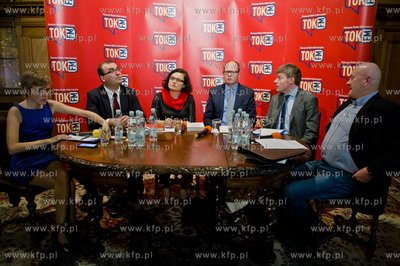 Gdansk. Ratusz Staromiejski. Debata kandydatow na Prezydenta...