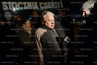 Gdansk. Plac Solidarnosci. Przedstawiciele Mlodziezowki...