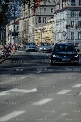 Gdansk. Przejazd przez Hucisko otwarty dla kierowcow....