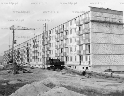 Budowa dzielnicy Gdansk Przymorze. 15.01.1973 styczen73_z.kosycarz_p29a...