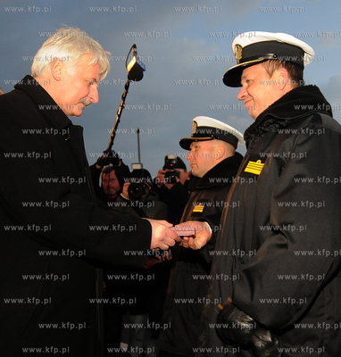 Port Wojenny w Gdyni. Powitanie fregaty rakietowej...