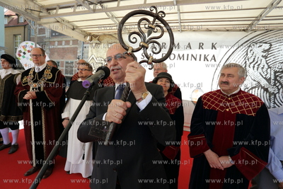 Otwarcie 753 Jarmarku św. Dominika w Gdansku. Andrzej...