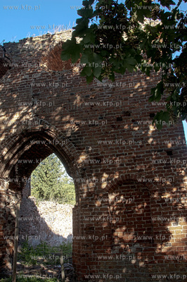 Woclawy - wies na Zulawach Gdanskich. Ruiny gotyckiego...