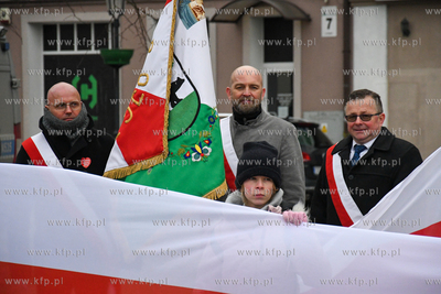 Uroczystosci na rynku w Kościerzynie z okazji 102....