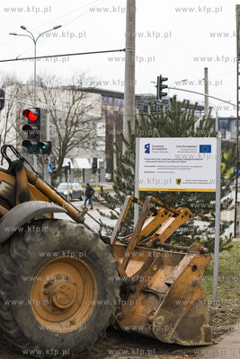 Budowa  międzynarodowej trasy rowerowej R-10, w Gdyni....