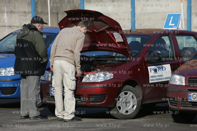 Gdansk, Pomorski Osrodek Ruchu Drogowego. Egzamin na...