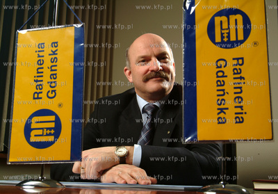 Pawel Olechnowicz - prezes Rafinerii Gdanskiej.21.02.2003fot....
