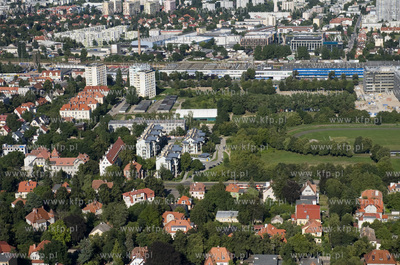 Gdansk Oliwa z lotu ptaka. Tereny pomiedzy ul. Polanki,...