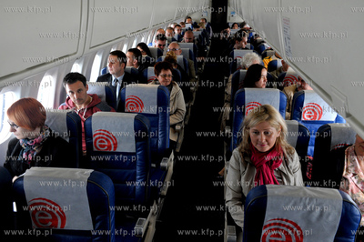 Promocyjny i oficjalnie pierwszy lot na trasie Gdansk...