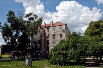 Gdansk Dolne Miasto. ul. Lakowa. Widok od sytony ul....