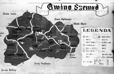 Przydrozna mapa gminy Szemud na Kaszubach. 1991 szemud_wejherowo_1991...