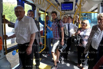 Pierwszy przejazd tramwaju nowa linią na trasie Siedlce...