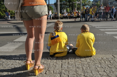 Gdynia swietuje awans Arki do ekstraklasy na Pilsudskiego...