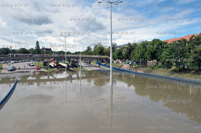 Gdańsk Wrzeszcz  po intensywnych opadach deszczu....