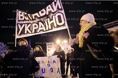 Manifestacja solidarnosci z kijowskim Majdanem w Sopocie.
17.12.2013
fot....