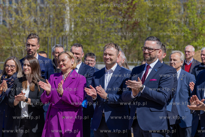 Wmurowanie kamienia węgielnego pod Centrum Sportu....
