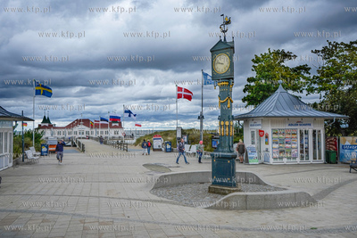 Niemcy. Molo w miejscowości Ahlbeck na wyspie Uznam....