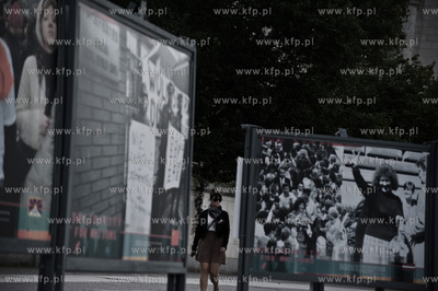 Wystawa pt. Solidarnosc Narodow, nieopodal Reichstagu,...