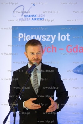 Gdańsk, Port Lotniczy im. Lecha Wałęsy. Konferencja...