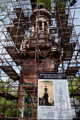 Gdansk. Ceremonia umieszczenia figury Alegorii Nauki...
