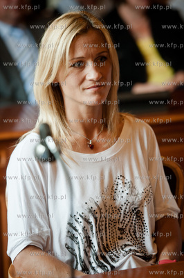 Gdansk. Sala obrad Rady Miasta Nowego Ratusza. Gala...