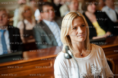 Gdansk. Sala obrad Rady Miasta Nowego Ratusza. Gala...