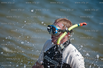 Gdansk. Plaza w Brzeznie. Diving Day 2013 - impreza...