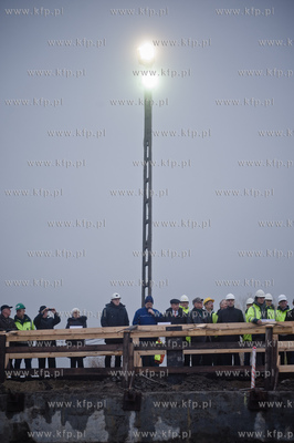 Gdansk. Powstajacy Wezel Marynaki Polskiej. Uroczystosc...