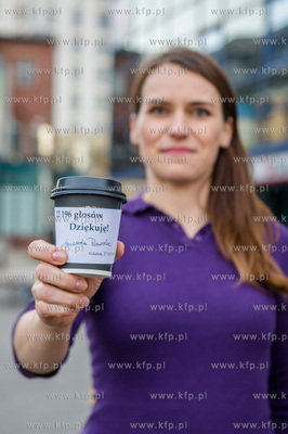 Gdansk. Wrzeszcz. Poslanka Platformy Obywatelskiej...