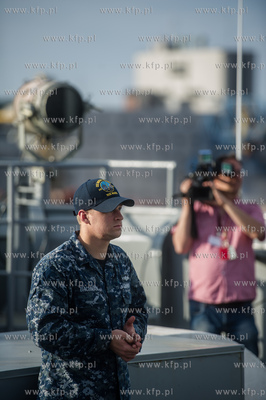 Gdynia. Wizyta amerykaskiego okretu USS Mount Whitney....