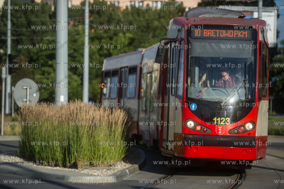 Gdańsk. Morena. Linia tramwajowa Piecki - Migowo....