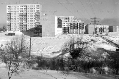 Panorama osiedla Piecki - Migowo w Gdansku. 05.01.1978...