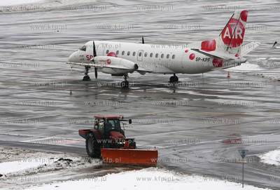 Gdansk, Rebiechowo. Nz. Saab 340 A Sprint Air 
26.11.2008
fot....
