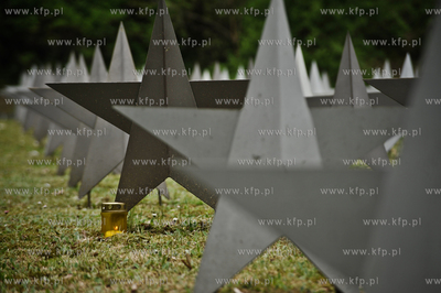 Cmentarz zolnierzy Armii Radzieckiej w Gdansku po uroczystosciach...