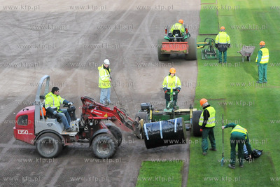 Dzien Otwarty na budowanym stadionie pilkarskim przy...
