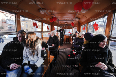 Walentynki w Gdansku. Podroz walentynkowym tramwajem...