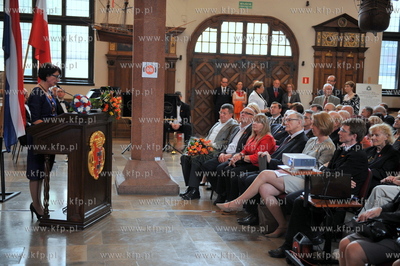 Dwor Artusa w Gdansku. Obchody urodzin Jej Krolewskiej...