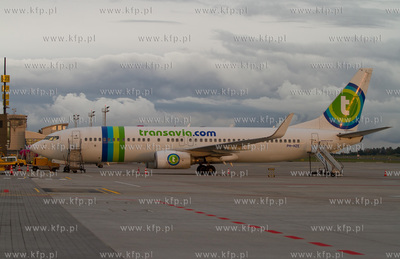 Gdansk, Rebiechowo. Nz. Boeing 737-800 Transavia.com
12.09.2012...