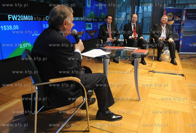 Warszawa. Siedziba Gieldy Papierow Wartosciowych. Prezentacja...