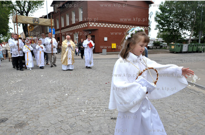 Procesja Bozego Ciala w Gdansku Letnicy, parafia sw....