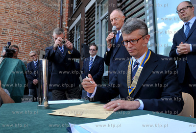 Odsloniecie makiety Zurawia Gdanskiego w ramach projektu...