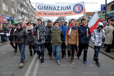 Gdanska Parada Niepodleglosci na ul. Podwale Staromiejskie....