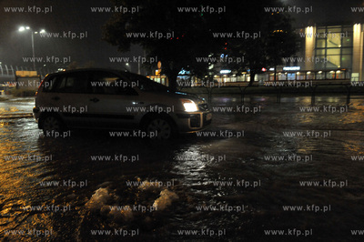 Gdańsk Wrzeszcz. Zalana po obfitych opadach deszczu...