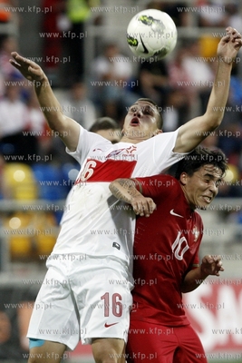 Gdynia. Mecz eliminacyjny do Mistrzostw Europy w pilce...