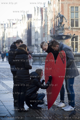 Akcja Kocham Gdańsk, bo...Z okazji Walentynek Młodzi...