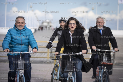 Sopot. Start Systemu Roweru Metropolitalnego MEVO....