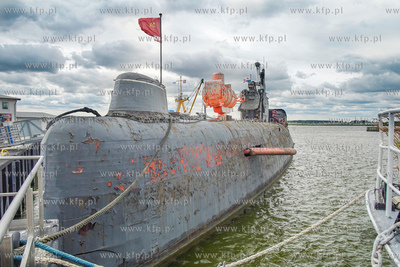 Okręt podwodny muzeum  U-461 w Peenemünde. Okręt...